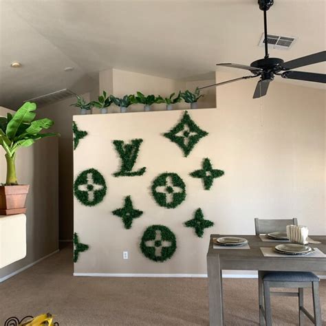 louis vuitton grass wall decor